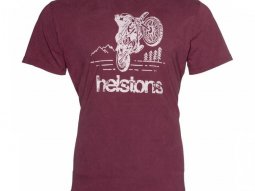 Tee-shirt Helstons Forest bordeaux / noir