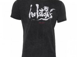 Tee-shirt Helstons Piston noir / blanc