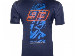 Tee-shirt Marc Marquez 93 And Shaped Pattern bleu