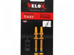 Valves tubeless Velox Presta aluminium 44mm or (x2)