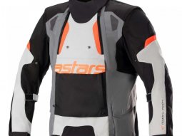 Veste textile Alpinestars Halo Drystar gris foncÃ© / gris clair...